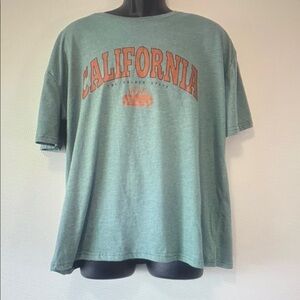 Green California Graphic T-Shirt